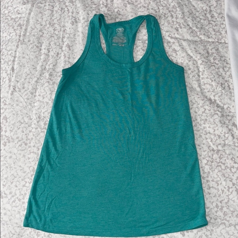 Teal athletic tank XS